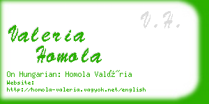 valeria homola business card